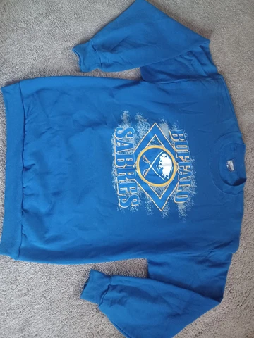 Vintage Buffalo Sabres Crewneck Sweatshirt XL Blue USA Spectator Sportswear Cover