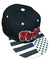 SWAG Hip Hop Snapback Hats VIntage Ball Cap Mens Adjustable SWAG Black