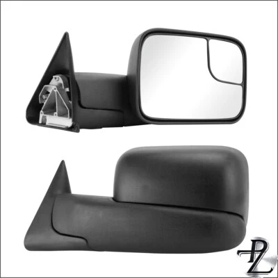 Left+Right Pair Manual Tow Flip Up Side Mirror For 94-01 Ram 1500 02 2500 3500 - Изображение 1 из 4
