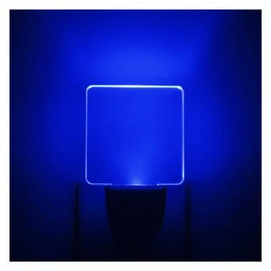 2 Pack 0.5W Plug in LED Night Light with Dusk to Dawn Sensor Blue - Picture 1 of 9