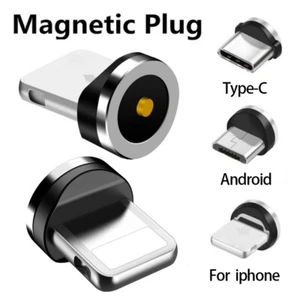 3 Types Magnetic Fast Charging USB Cable Charger Lead Phone Type-C Micro USB New - Zdjęcie 1 z 15