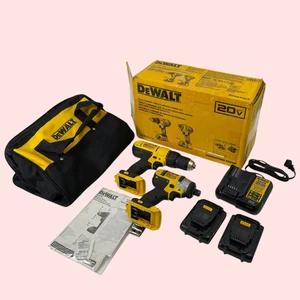 Dewalt DCK240C2 20V Max Cordless Drill DCD771 & Impact Driver DCF885 #FS3046 - Picture 1 of 12