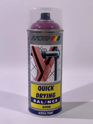 MOTIP RAL 4006 Verkehrspurpur Lila Gl.  Industrielack Spray Acryl 400ml 07112 - Bild 1 von 4