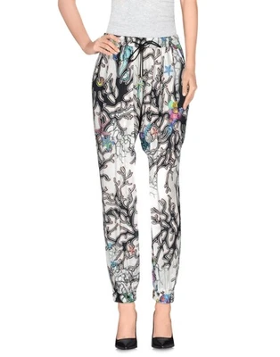 JUST CAVALLI BY ROBERTO CAVALLI PRINT JOGGING STYLE TROUSERS DRAWSTRING 44 8 - Image 1 of 4