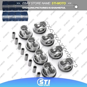 MAHLE 8x Pistons Rings Set Φ87+0.5mm For BMW 740i E65 E61 E66 E60 N62B40 4.0L V8 - Picture 1 of 5