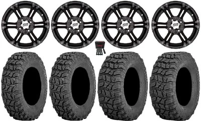 ITP SS212 12" Wheels Black 25" Coyote Tires Polaris Sportsman / RZR / Ranger - Image 1 of 4