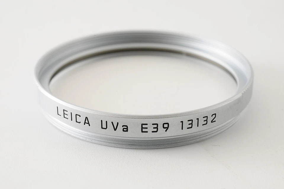 [MINT] Leica Lens Filter UVa E39 13132 Silver 39mm From JAPAN - Image 1 of 4