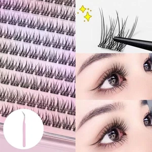 Pestañas postizas cola de pescado natural sin pegamento N EW G9E9 - Imagen 1 de 11