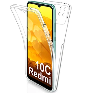 COVER TRASPARENTE PER XIAOMI REDMI 10C CUSTODIA FRONTE RETRO IN SILICONE 360 - Foto 1 di 4