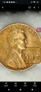 1942 P DDO-WDDO-1 (Wexlers), Lincoln Wheat Cent~GOLD TONING!!Beautiful Coin - Picture 1 of 14