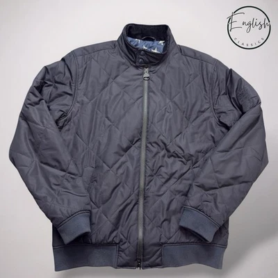 Chaqueta acolchada Barbour International Steve McQueen Glance para hombre grande azul marino  Foto 1 de 4