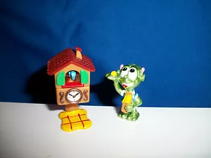 ALIEN FÜTTERUNG KUCKUCKSUHR VOGEL Mars KLEINER GRÜNER MANN Figur Kinder Überraschung - Bild 1 von 9