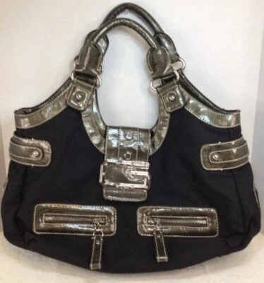 Ultra Rare Vintage GUESS Cloth Handbag Excellent Condition Black Cloth - Image 1 of 4