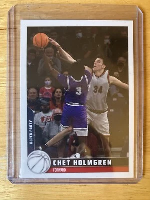 2022 Topps X Chet Holmgren Block Party! Chet Holmgren #4 Rookie RC - Image 1 of 4