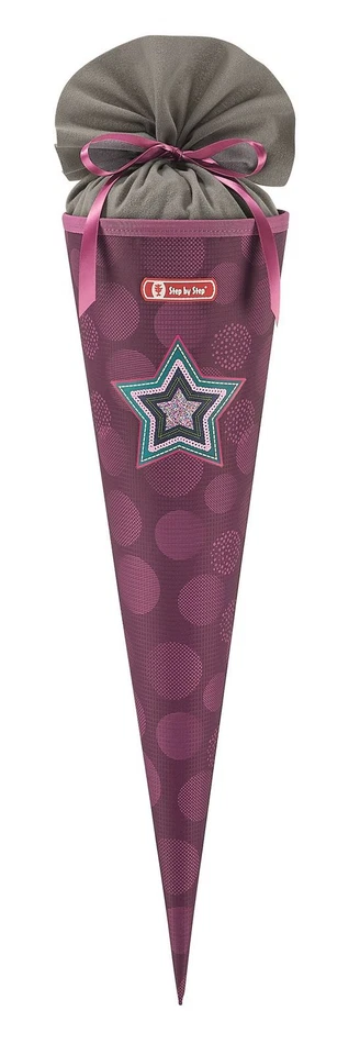 Step by Step School Cone Schultüte Glamour Star Violett Neu - Bild 1 von 1