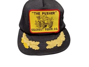 Vintage The Pusher Patch Mütze Ausrüstung Snapback Trucker Seil Rührei Kappe  - Bild 1 von 6