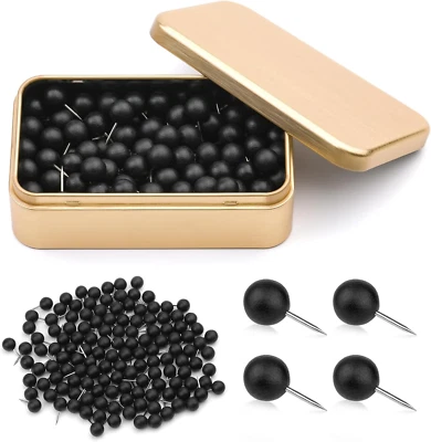 Thumb Tacks, Push Pins Decorative for Cork Board, Cute Push Pins, Wooden Thumb T - Image 1 of 4