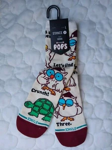 Stance Kids Crew Socks Size L 3-5.5 Large Tootsie Rolls POPS 1 Pack Boy Girl NEW - Picture 1 of 4