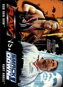 2002 Fleer WWE Raw vs. Smackdown #76 Rob Van Dam/Kurt Angle