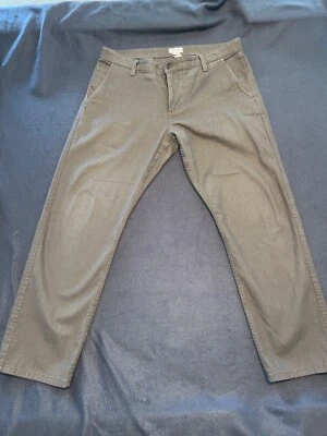 Pantalones Dockers ajustados cónicos caqui para hombre 36x30 mezcla de algodón elástico, espiga Foto 1 de 4