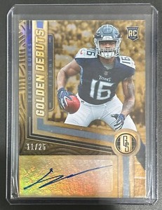 2022 Panini Gold Standard Treylon Burks Golden Debuts Platinum Auto /25 SSP
