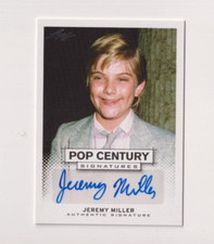 JEREMY MILLER AUTOGRAPH 2013 LEAF POP CENTURY SIGNATURES AUTO GROWING PAINS
