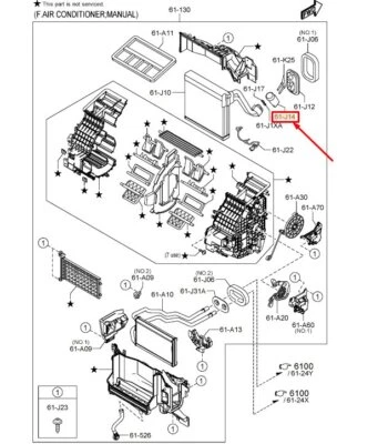 MAZDA CX-30 DM A/C Conditioner Expansion Valve BDEL61J14 NEW GENUINE - Image 1 of 2