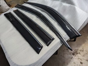 Fit For 2023-on CRV CR-V RS SUV Window Visor Weather Shield w/ Chrome Trim - Picture 1 of 7