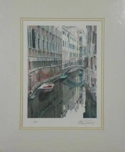 Marina Kontorina Venezia Firmado y Numerado Enmarañado y Sellado Giclee Estampado Artístico Certificado de Autenticidad - Imagen 1 de 4