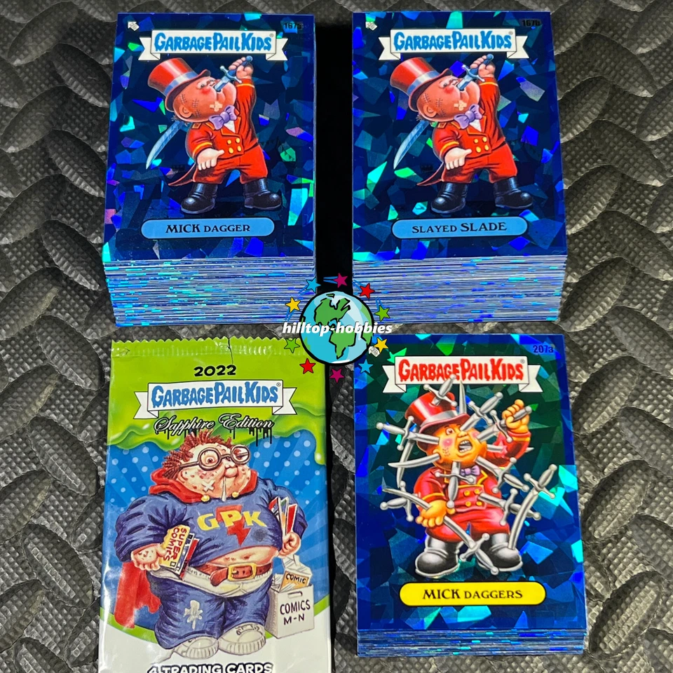 GARBAGE PAIL KIDS SAPPHIRE 3 5TH SERIES 100-CARD BASE SET +WRAPPER 167A/B-216A/B - Image 1 of 1