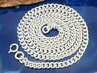 Silver Necklace 925 Sterling Silver Chain Length 46 CM Link Chain 18g