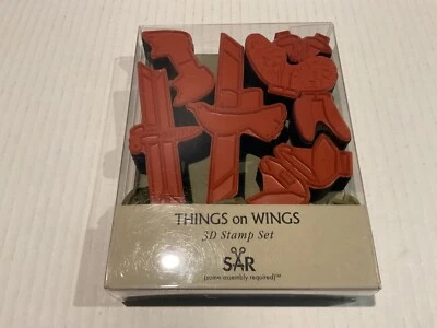 SAR (Se requiere algún montaje) Juego de sellos 3D Cosas en alas pájaro insecto mariposa Foto 1 de 4