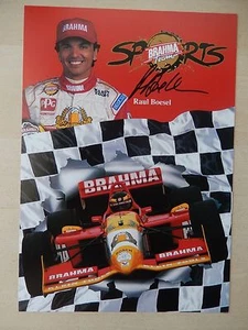 Fotografía pulida autografiada por Raúl Boesel de 7" X 10" de carreras - Imagen 1 de 3