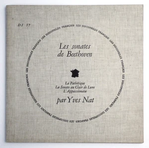 DF 57 YVES NAT Beethoven piano sonatas french Les discophiles francais LP - Bild 1 von 4