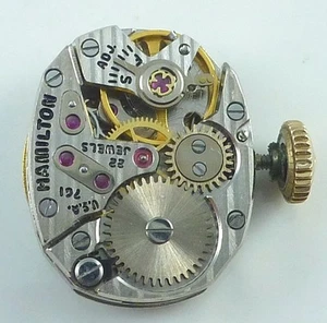 Vintage Hamilton 761 Armbanduhrwerk - Teile / Reparatur - Bild 1 von 4