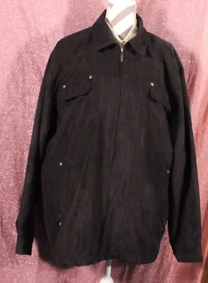 Chaqueta de exterior negra alta Roundtree & York para hombre talla XL Foto 1 de 4