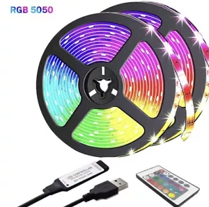 5M RGB 5050 Waterproof LED Strip light SMD WiFi Controller App 12V Full Kit - Picture 1 of 11