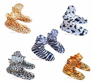 Xmas Halloween Party Animal Pattern Kids Child Baby Shoes Costume School Play - Picture 1 of 6