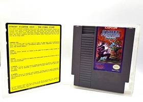 Street Fighter 2010-The Final Fight Capcom NES Cartridge, Plastic Case    (A9)