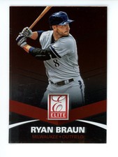 2015 Panini Elite   Ryan Braun #99 Milwaukee Brewers