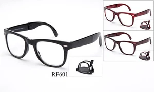 Fold Up Unisex Reading Glasses Full Frame Horn Rimmed Style Comfortable Style - Picture 1 of 3