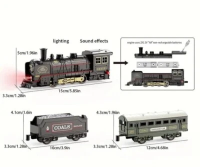 Juego Clásico de Pista de Tren para Niños Duradero Seguro Emocionante con Luces Juguete Juego Regalo de Navidad - Imagen 1 de 4