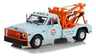 Greenlight Collectibles 13624 1:18 Gulf 1969 Chevy C-30 Dually Wrecker Tow Truck