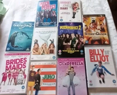 10 x  Romcoms/Dramas Movies (Includes Pitch Perfect 1 &2 ) DVD Bundle. # C 19 - Image 1 of 2