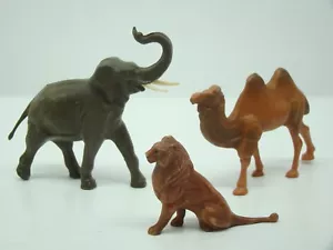 CLAIRET - LOT DE 3 ANIMAUX SAUVAGES - ZOO OU AUTRES - 1/32 - ANCIEN - - Foto 1 di 2