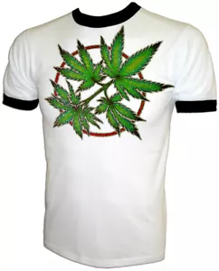 Vintage 70er Jahre Weed Woodstock benommen & verwirrt Vape Hippie Rock Marihuana NEU T-SHIRT - Bild 1 von 1