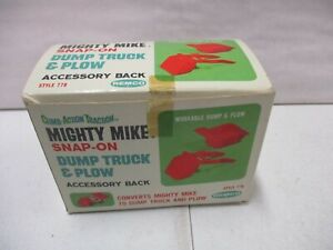Remco Mighty Mike Snap-On Dump Truck and Plow Accessory Back Empty Box