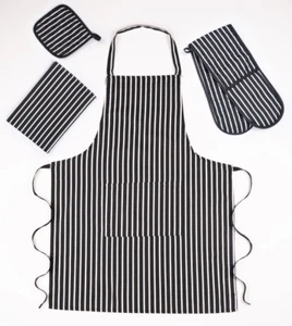 Juego de Guantes Doble Horno con Delantal Guante de Horno Resistente al Calor para Cocina Hornear - Imagen 1 de 9