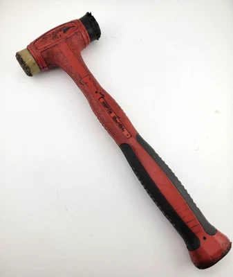 Snap-on HBPT16 Soft Face Plastic Tip Dead Blow Hammer 16 oz Red USA Made Foto 1 de 4