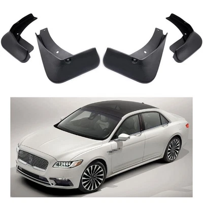 for 2017-2022 Lincoln Continental 4 Mud Flaps Splash Guards Fender Car Mudguard - Image 1 of 4